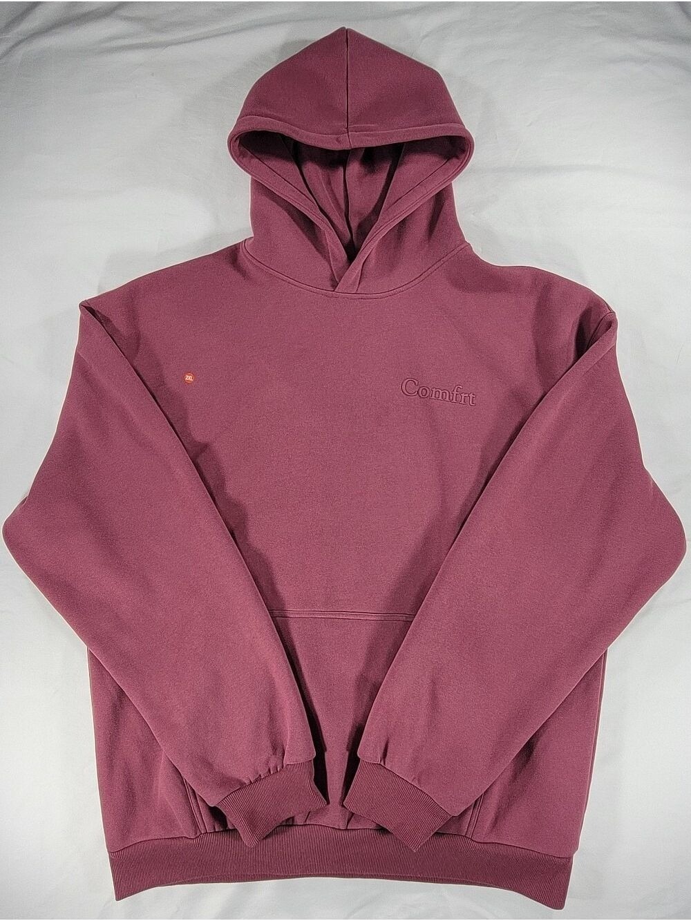 NEW Comfrt Unisex Adult's Solid Pullover Hoodie Berry 2XL XXL NWOT Oversized